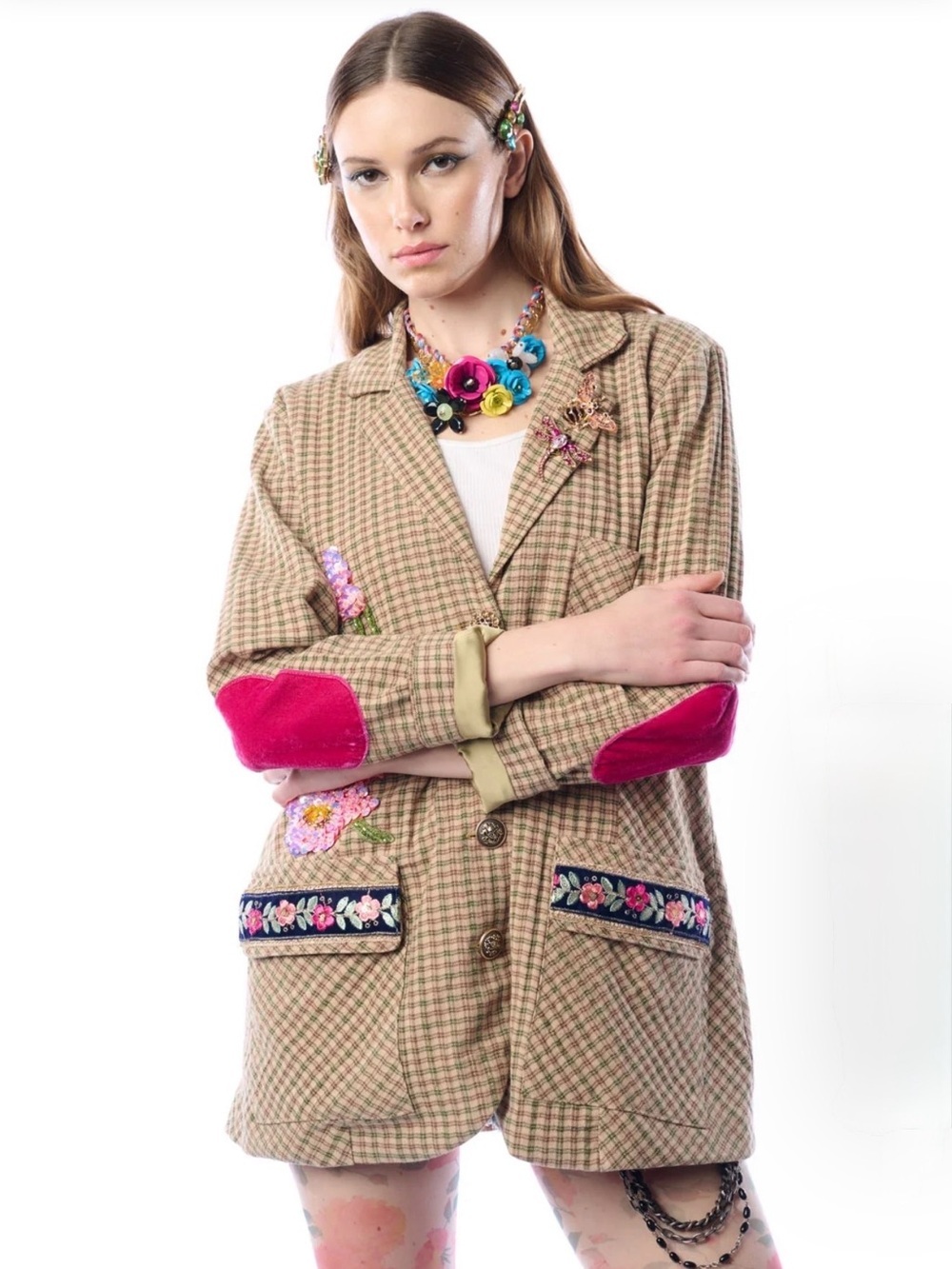 Aratta Diana Blazer #fall #tailored #cottagecore #plaid - Picture 5 of 16